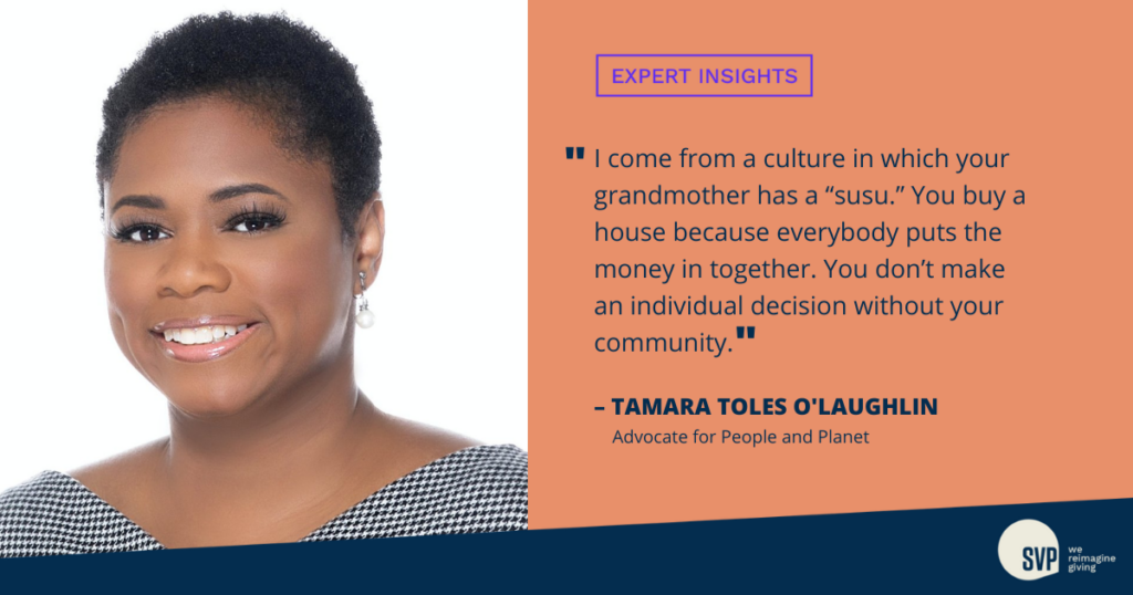 Tamara Toles O'Laughlin discusses how in her culture, individuals make decisions with their community